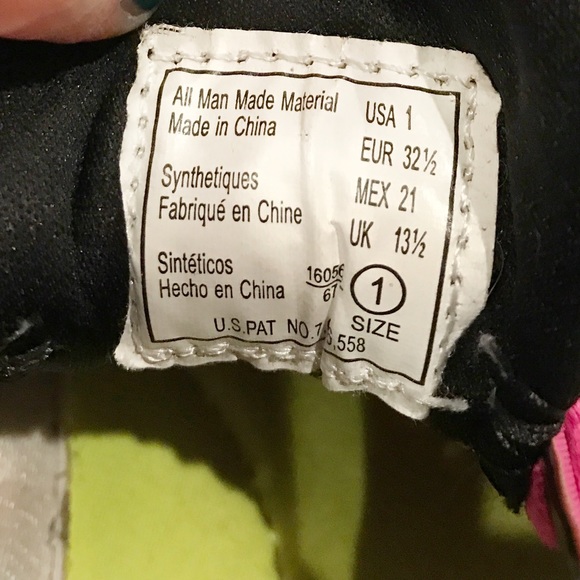 Girls pink/black Champion sneakers - Picture 7 of 8